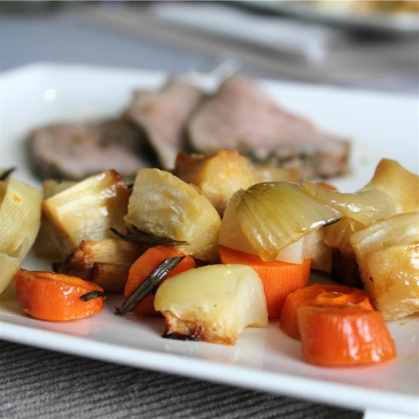 Roasted Iowa Root Vegetables