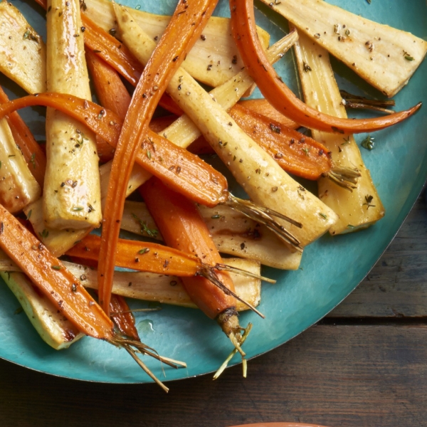 Cider-Maple Roasted Roots