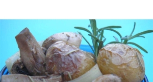 Honey-Roasted Potatoes and Mushrooms