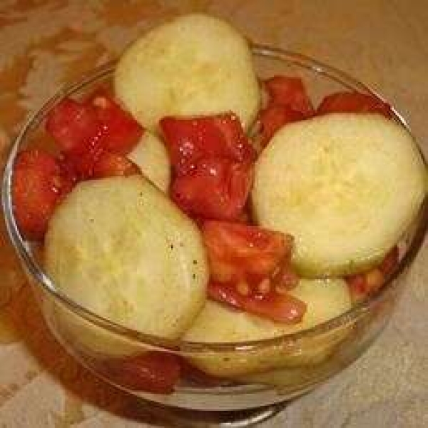 Cool Summer Cucumber and Tomato Toss