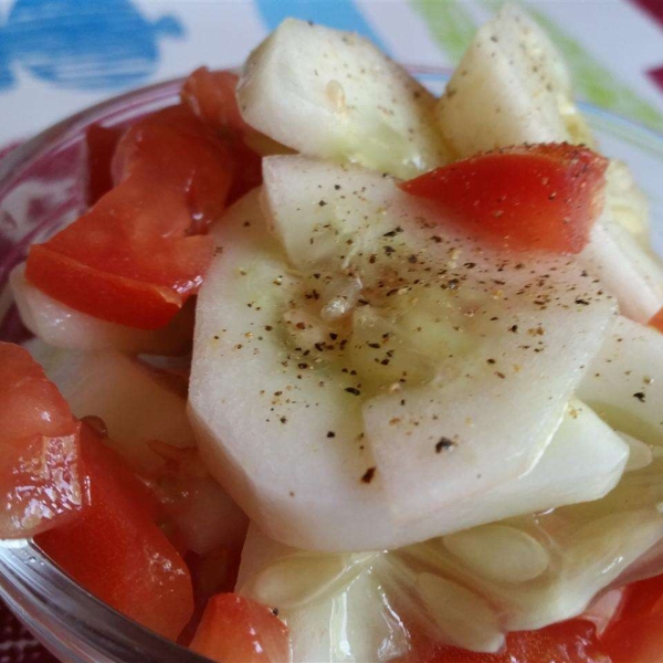 Cool Summer Cucumber and Tomato Toss