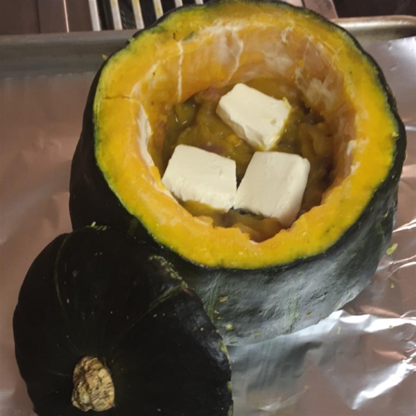 Kabocha Squash Filled with Shrimp