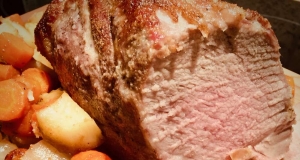 Brown Sugar and Garlic-Rubbed Roast Pork and Vegetables