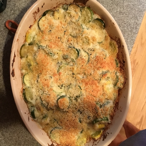 Cheesy Zucchini Gratin