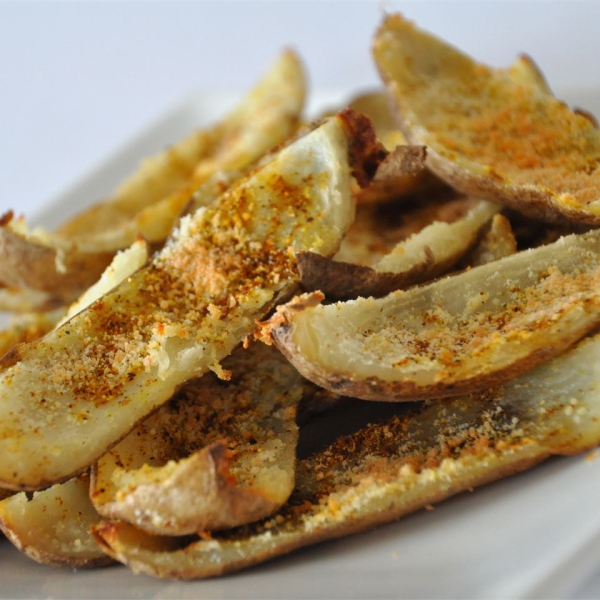 No-Fry Spicy Potato Skins