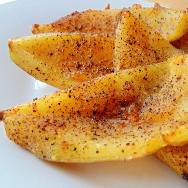 No-Fry Spicy Potato Skins