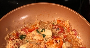 20-Minute Basil, Chicken & Tomato Rice
