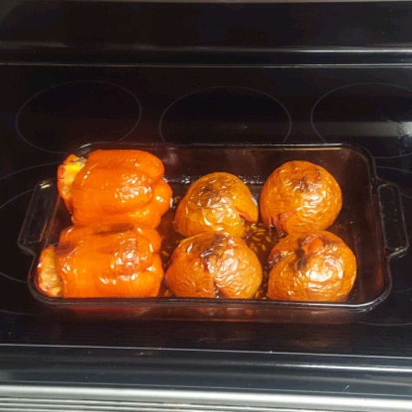 Greek Stuffed Tomatoes and Peppers (Yemista)