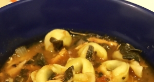 Chicken, Spinach, and Tortellini Soup