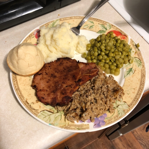 Pork Chops Over Rice