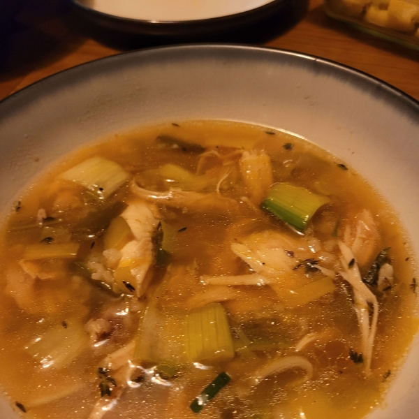 Scottish Cock-a-Leekie Soup