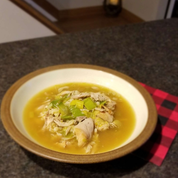 Scottish Cock-a-Leekie Soup