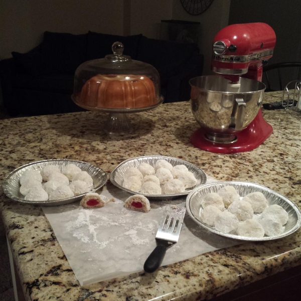 Cherry Snowball Cookies