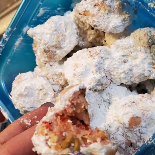 Cherry Snowball Cookies