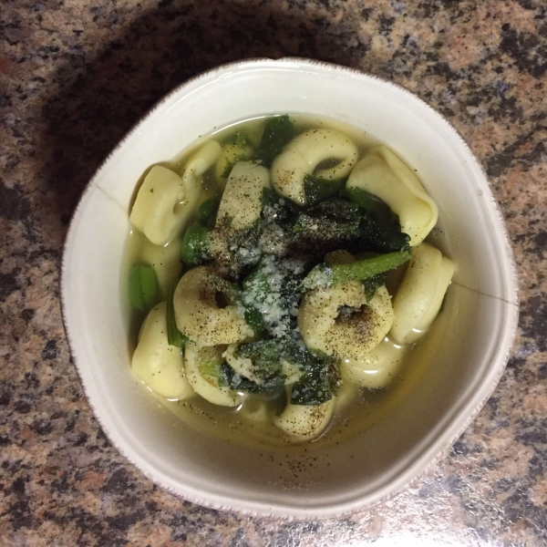 Tortellini in Chicken Broth