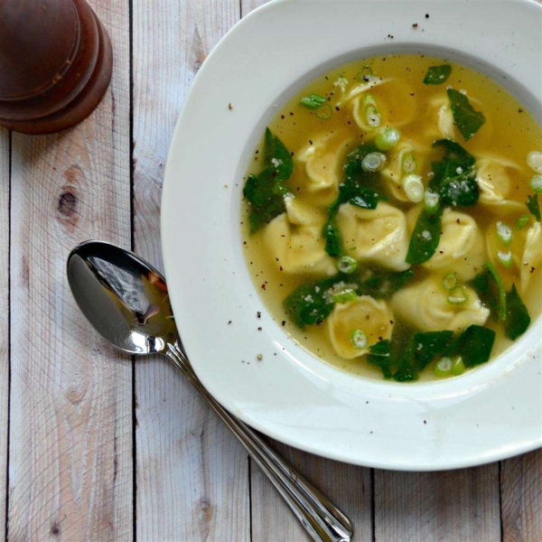 Tortellini in Chicken Broth