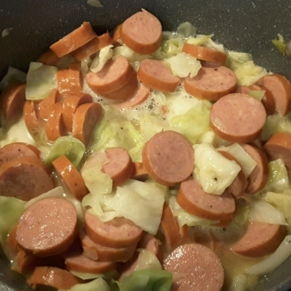Polish Link Sausage and Cabbage