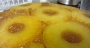 Pineapple Upside-Down Cake with Rum