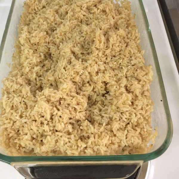 Oven-Baked Brown Rice