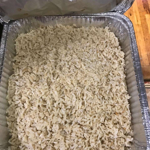 Oven-Baked Brown Rice