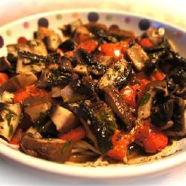 Linguine with Portobello Mushrooms