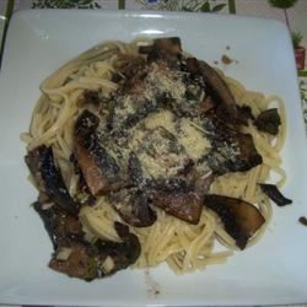 Linguine with Portobello Mushrooms