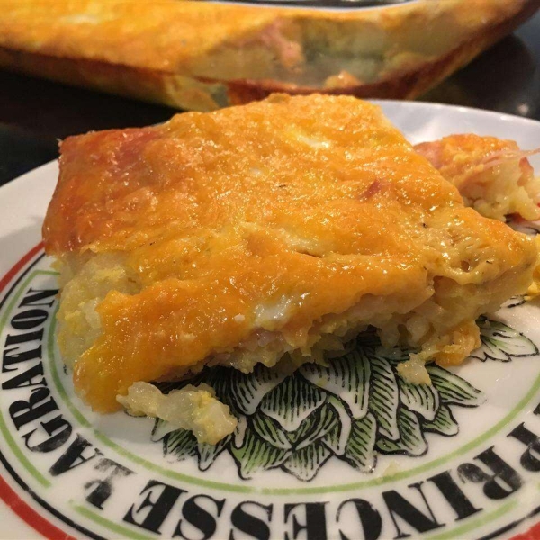 Wake-Up Casserole with Canadian Bacon