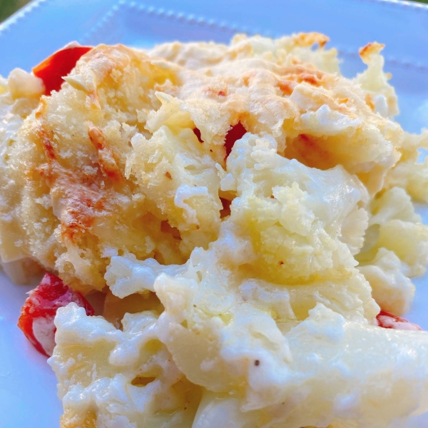 Cauliflower Parmigiana with Gruyere Sauce