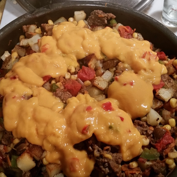 Mexican Ground Beef and Potato Skillet