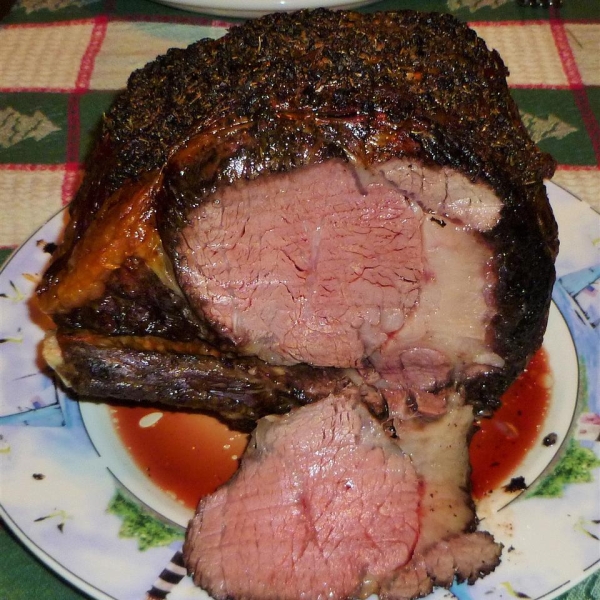 Smoked Standing Rib Roast