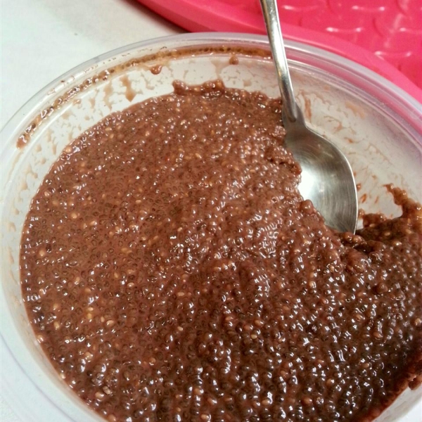 Ch-ch-ch Chia Seed Sugar-Free Chocolate Pudding