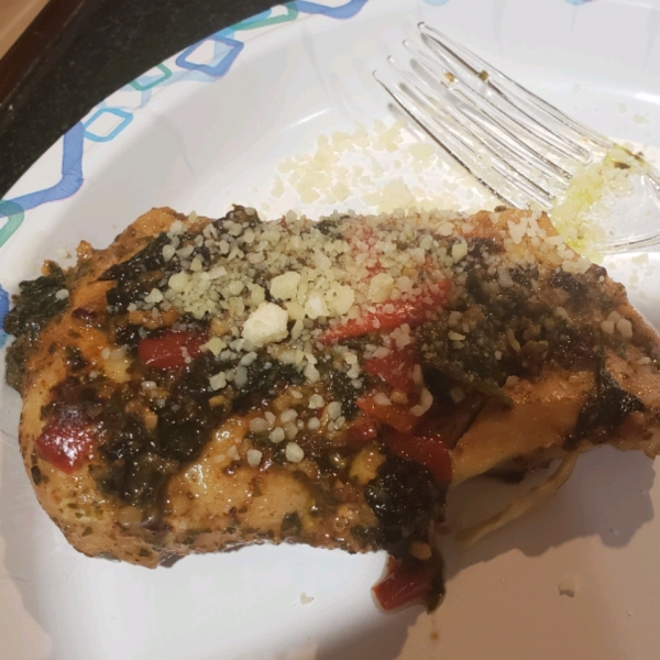 Spinach Pesto Chicken Breasts