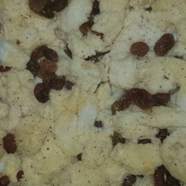 Bread Pudding with Raisins