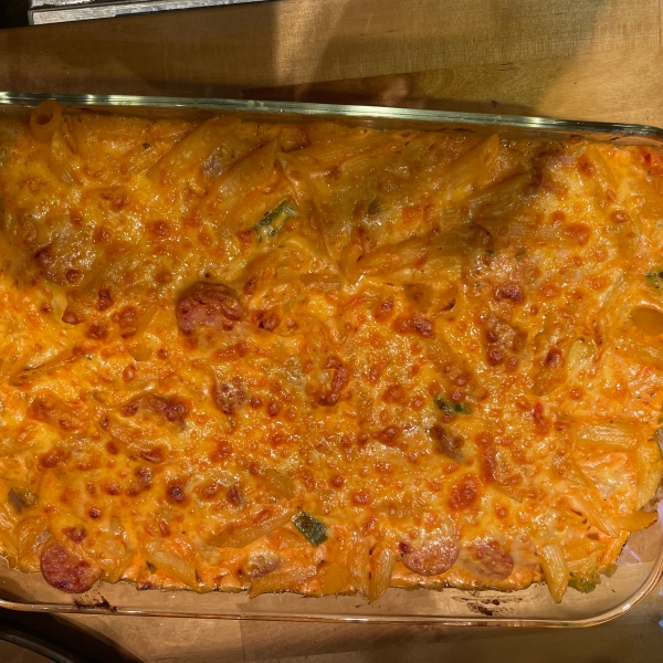 Chicken and Chorizo Pasta Bake