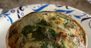 Air Fryer Spinach and Mushroom Frittata