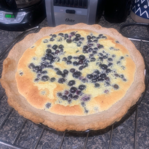 Lemon Blueberry Custard Pie