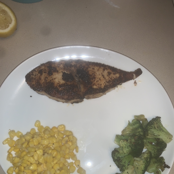 Easy Blackened Swordfish