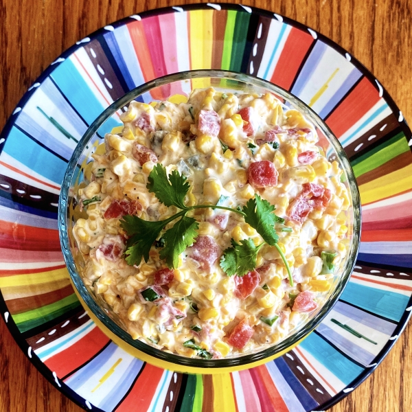 Spicy, Creamy Corn Salsa