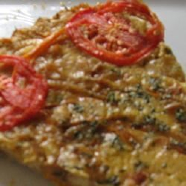 Three-Onion Pie with Feta or Goat Cheese