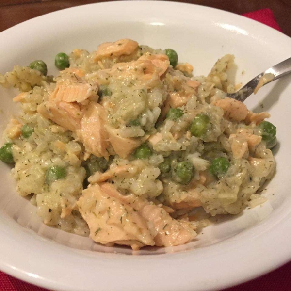 Slow Cooker Salmon Casserole