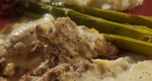 Cheeseburger Meatloaf with Mushroom Sauce