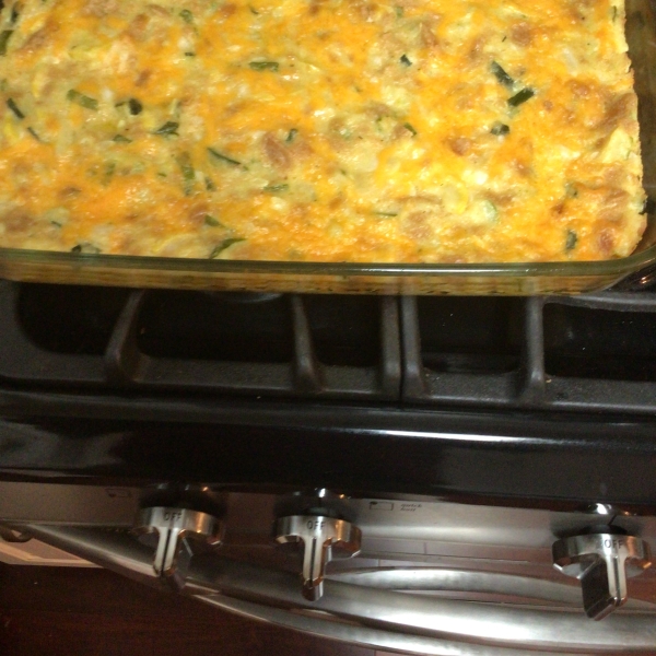 Cheesy Squash and Zucchini Casserole