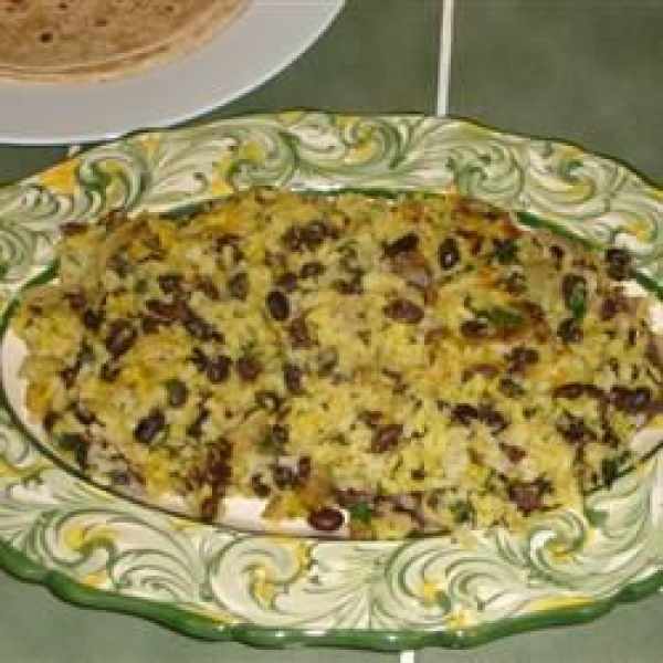 Fresh Tasting Black Beans With Rice