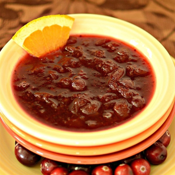 Apple Cider Cranberry Sauce