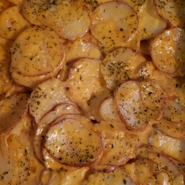 Mom's Red Scalloped Potatoes