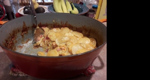 Scalloped Potatoes with Ham and Bacon