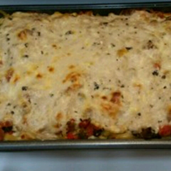 Baked Fettuccine Lasagna