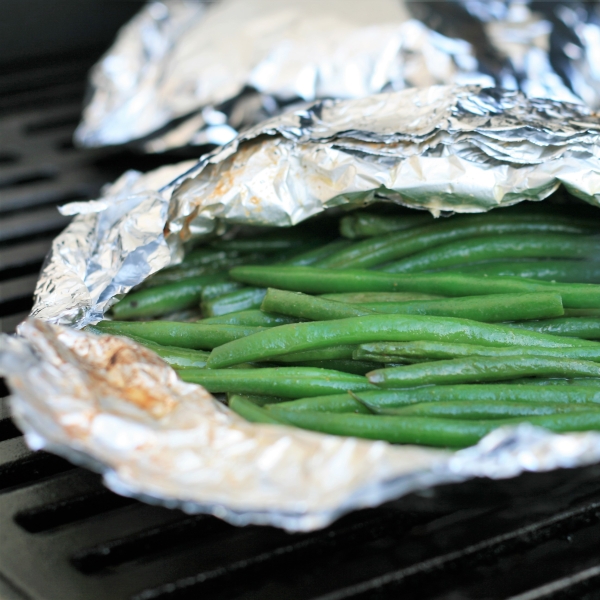 Green Beans Grilled in Foil