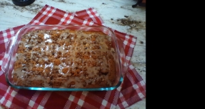 Pumpkin Coffee Cake with a Brown Sugar Glaze