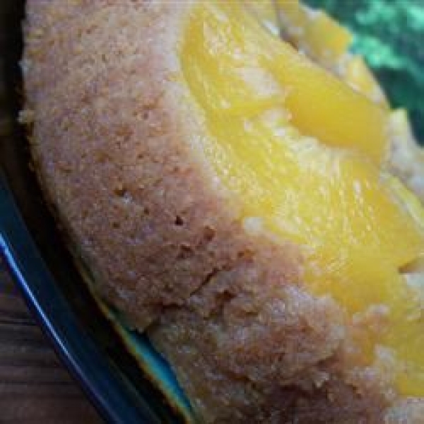 Peach Graham Upside Down Torte